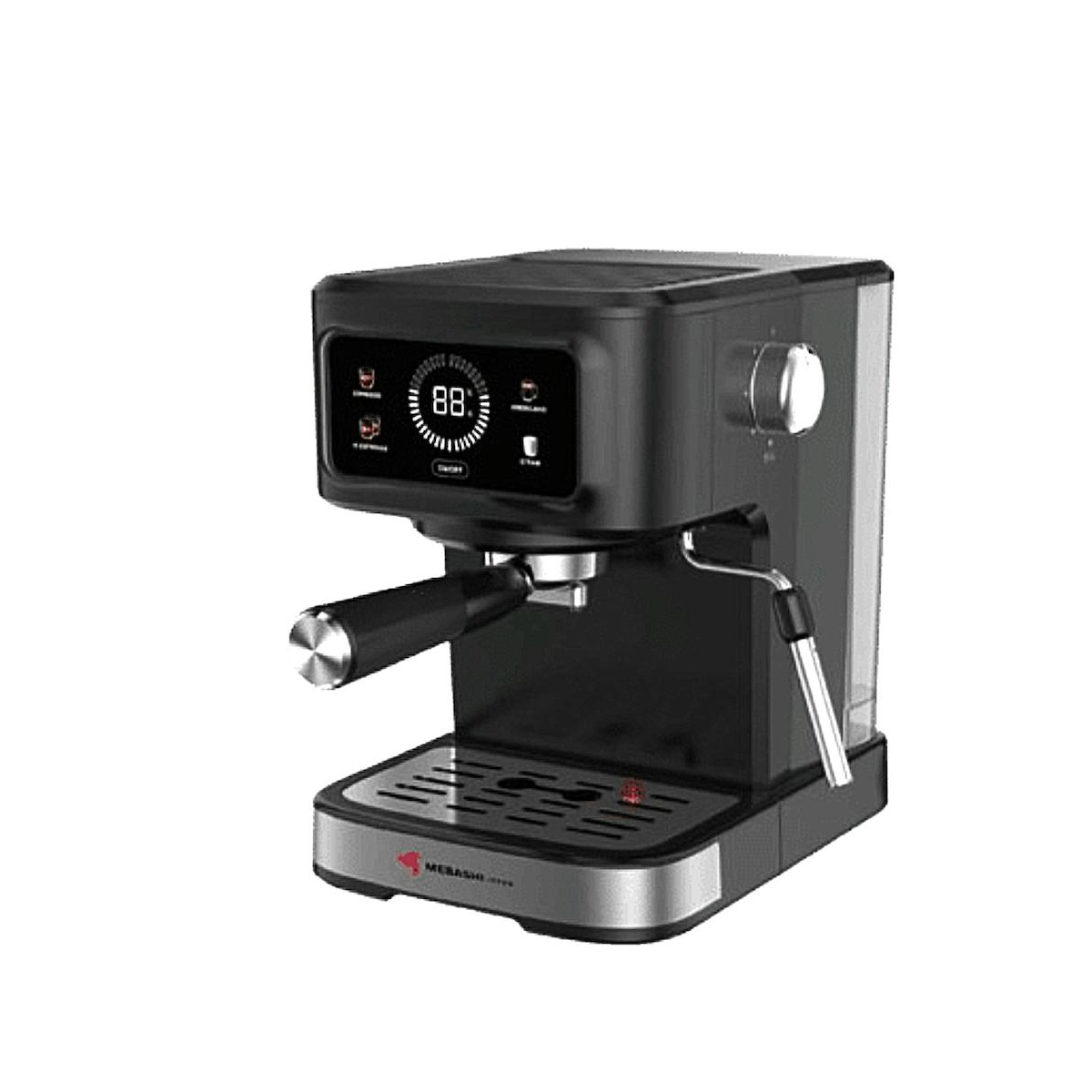 اسپرسوساز مباشی مدل ECM2121 | اسپرسوساز خانگی حرفه‌ای با فشار ۲۰ بار و نازل بخار استیل